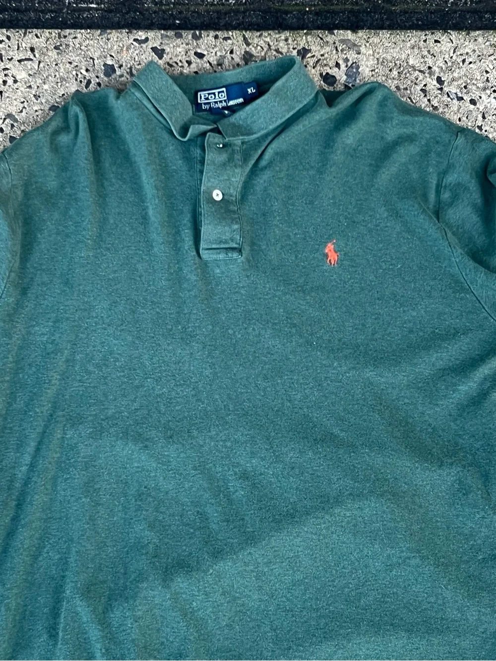 Polo by Ralph Lauren Teal Green Polo with Orange Pony